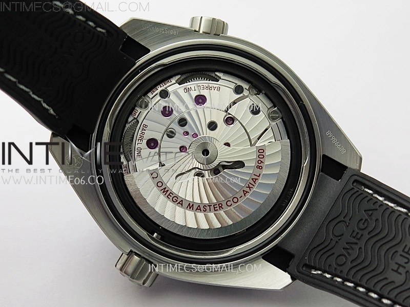 Planet Ocean 600M 43.5mm Black Ceramic Bezel SS VSF 1:1 Best Edition Gray Dial on Black Rubber Strap A8900
